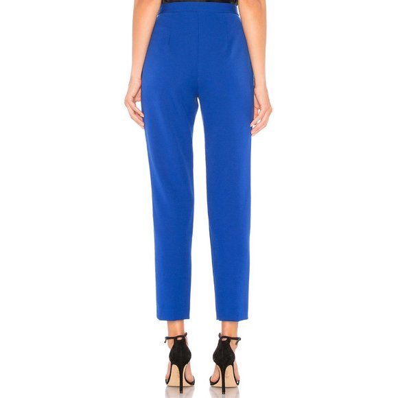 Milly Cobalt Blue Stretch Crepe High Waisted Skinny Pant Size 0 - Picture 2 of 2